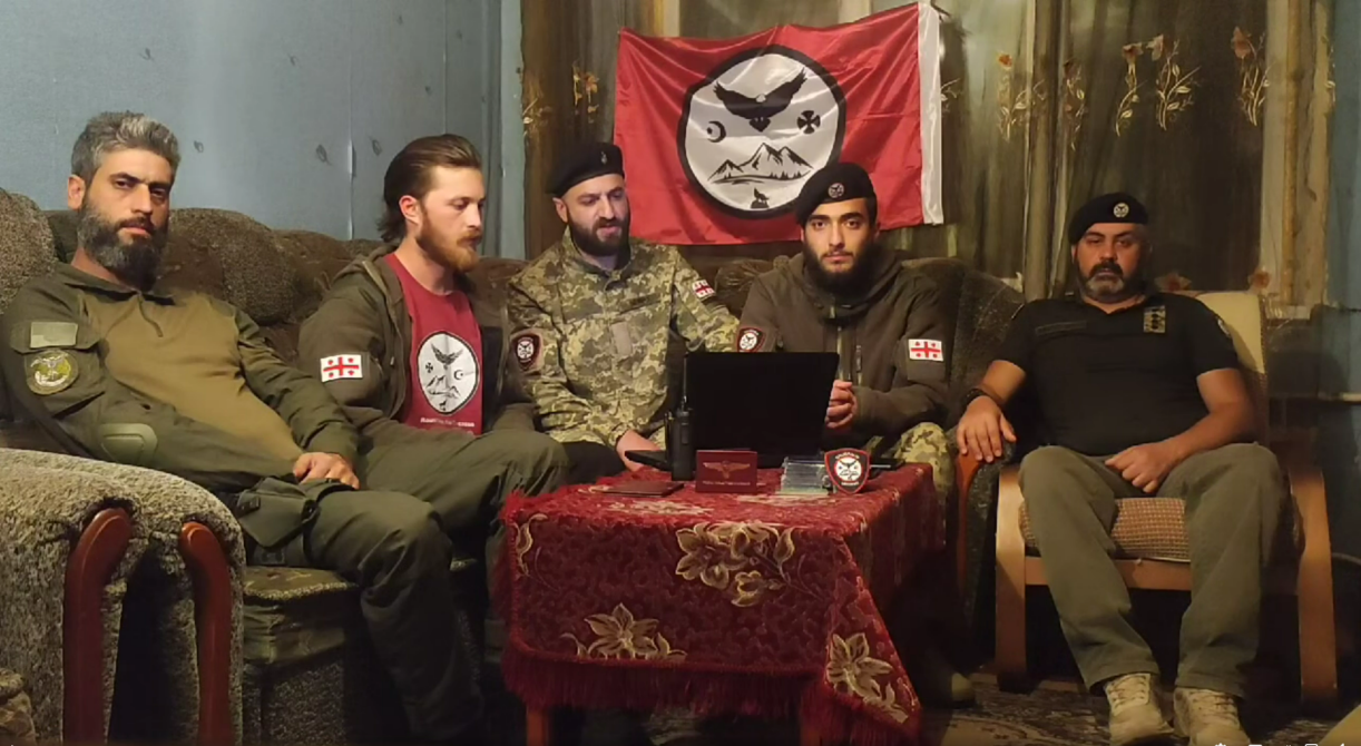 Участники организации "Круглый стол свободный Кавказ" – кадр из видео